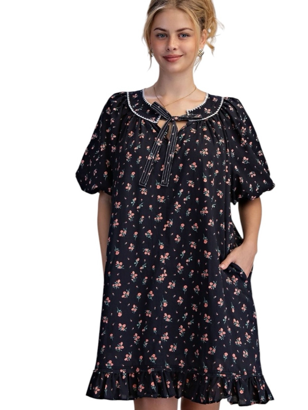 018: EASEL NWT DRESS SOFT BLACK (H10)